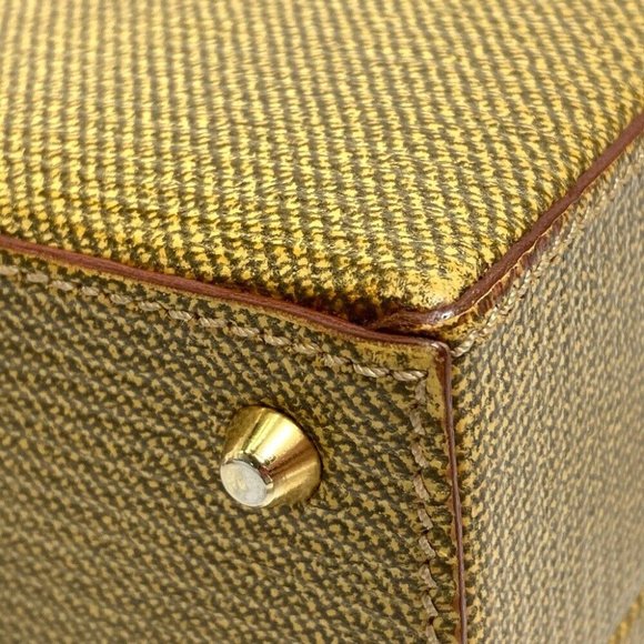 Authentic FENDI Semicircular form 2WAY Shoulder Bag Hand Bag Leather Beige - Picture 8 of 12